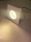 Spot Mini Dicroica Redondo e Quadrado 3w Cob Branco Quente