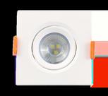 Spot Mini Ilumimax Q1833B 3W Branco Quente Quadrado Spot Mini Ilumimax Q1833B 3W Branco Quente Quadrado