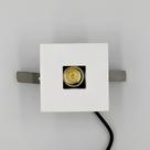 Spot Mini Quadrado Branco em Led 3w 3000k com Fonte Bivolt