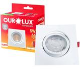 Spot Mini Quadrado Embutir Super Led 5W Neutro Bivolt