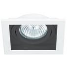 Spot PAR20 Embutir Quadrado Branco e Preto NS7201P - Bella iluminação