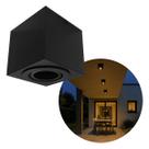 Spot Plafon Box 1 Foco E27 Alumínio Sobrepor Moderna Starlumen ST3236 - Preto