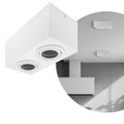Spot Plafon Box Sobrepor Mr16 Duplo Direcionável Branco