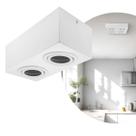 Spot Plafon Box Sobrepor Par20 Duplo Direcionável Branco