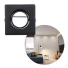 Spot Plafon Embutir Quadrado Light Orientavel em Aluminio p/ MR16 ST2999-Preto