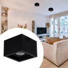 Spot Plafon Modular Sobrepor Recuado 12x12cm Soquete Gu10 Bivolt