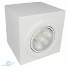Spot Plafon PAR20 Branco Sobrepor Quadrado Teto Beiral