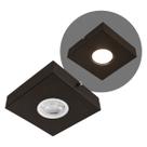 Spot Plafon Semi Embutido Quadrado P/ Gu10 Dicroica Mr16 Starlumen St3148 - Marrom
