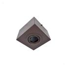 Spot Plafon Sobrepor Quadrado Dicroica Gu10 P/ Lampada Led Estrutura Marrom Spot Plafon Sobrepor Quadrado Dicroica Gu10 P/ Lampada Led Estrutura Marrom