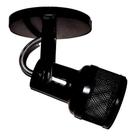 Spot preto telado para ambientes internos e externos