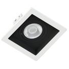 Spot Quadrado Embutir Face Recuado Dicroica Br/Pt Saveenergy