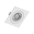 Spot Quadrado Face Plana Embutido Dicroica MR16 GU10 Branco