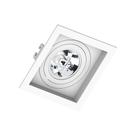 Spot quadrado recuado para lâmpada AR70 130X130X35 mm