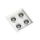 Spot Quadruplo Embutir Quadrado Recuado Par20 Branco - Save Energy