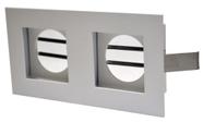 Spot Quadruplo Recuado de Embutir MR16 Kit C/ 2 Unidades