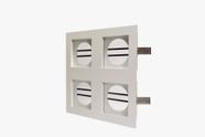 Spot Quadruplo Recuado de Embutir MR16 Kit C/ 4 Unidades Spot Quadruplo Recuado de Embutir MR16 Kit C/ 4 Unidades