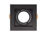 Spot Recuado De Embutir Quadrado Móvel Mr16 Preto Taschibra Spot Recuado De Embutir Quadrado Móvel Mr16 Preto Taschibra