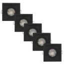 Spot Recuado de LED Desing Moderno Embutir 5W 3000K Quadrado Preto Fosco Iluminação Moderna Makled Kit com 5 Unidades Spot Recuado de LED Desing Moderno Embutir 5W 3000K Quadrado Preto Fosco Iluminação Moderna Makled Kit com 5 Unidades