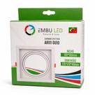 SPOT RECUADO EMB. AR111 QUAD. BRANCO (Embu Led)