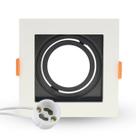 Spot Recuado Embutir Led Mr16 Gu10 Quadrado Luminária Teto Sala Quarto Lâmpada Dicroica Branco Preto Spot Recuado Embutir Led Mr16 Gu10 Quadrado Luminária Teto Sala Quarto Lâmpada Dicroica Branco Preto
