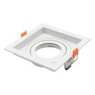 Spot Recuado Embutir para Par20 Quadrado Bivolt Branco - 05622 - OUROLUX