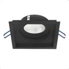 Spot Recuado Orientável Simples Dicroica 50W Preto Bivolt - Interlight - 4716PMTX