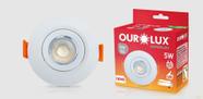 Spot Redondo Embutir Super Led 5w Branco Frio Ourolux