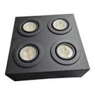 Spot Sobrepor 4 Lâmpadas Potência Máxima 50w 127/220v Preto