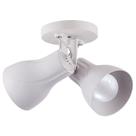 Spot Sobrepor Direcionável Duplo Octa Plus Branco 2 Lâmpadas E27 Bivolt Design Moderno Bivolt