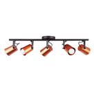 Spot Sobrepor Direcionável Luz Direcionada Trilho Fokus 05 Lâmpadas E27 Moderno Bivolt Pronto Para Instalar Spot Sobrepor Direcionável Luz Direcionada Trilho Fokus 05 Lâmpadas E27 Moderno Bivolt Pronto Para Instalar