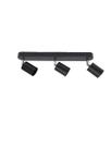 Spot Sobrepor Direcionável Triplo com Base Preto GU10 42cm