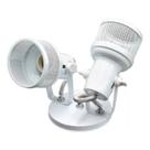 SPOT Telinha duplo 2xE27 Branco 60W Bivolt