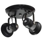 Spot Telinha Preto Luxo Foco Direcionavel para 2 Lâmpadas