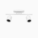 Spot Trilho Industrial Aluminio Teto 2 Luzes GU10 Bivolt Lumini Lab