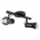 Spot trilho preto em alumínio para 2 lampadas Direcionável - e27 Spot trilho preto em alumínio para 2 lampadas Direcionável - e27