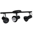 Spot Trilho Triplo Preto - 1123-S - INDUPLAS Spot Trilho Triplo Preto - 1123-S - INDUPLAS