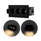 Spot Triplo Downlight Powerus Embutir LED 6W 3000K 6374 Nordecor ST2991
