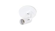 Spot Tubinho Branco P/ 1Lâmpada E27 - 10peças