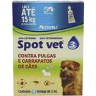 Spot vet 3 para cães até 15kg com 1 bisnaga com 3ml - Coveli