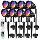 Spotlight Outdoor AOAXL 10W RGBW LED Landscape Lights x8