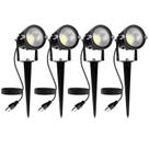 Spotlight REEGOLD Outdoor 10W LED Cool White 6000K IP65, pacote com 4