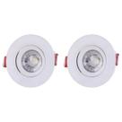 Spots LED Redondo Embutir Teto 3W 6500K Branco Frio