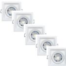 Spots Recuado LED Embutir 5W 3000K Quadrado Preto Fosco Iluminação Moderna Makled kit com 5 unidades Spots Recuado LED Embutir 5W 3000K Quadrado Preto Fosco Iluminação Moderna Makled kit com 5 unidades