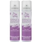 Spray adesivo de estêncil iCraft Pixie Spray reposicionável, pacote com 2 unidades