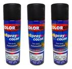 Spray Automotiva Colorgin Preto Fosco 300ml 3un