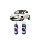 Spray automotivo branco gioioso fiat + spray verniz 300ml