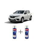 SPRAY AUTOMOTIVO Branco Glacier II - 389 Renault + VERNIZ SPRAY 300ML