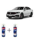 Spray automotivo branco puro vw + verniz spray 300ml