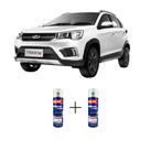 Spray automotivo branco solido chery + verniz spray 300ml Spray automotivo branco solido chery + verniz spray 300ml