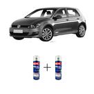 SPRAY AUTOMOTIVO Cinza Carbono VW + SPRAY VERNIZ 300ML